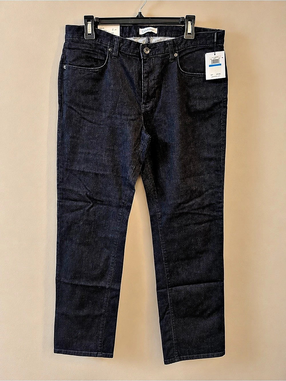 Calvin Klein Signature Straight Fit Jeans Men's Jeans Waist 36W 32L Black NWT